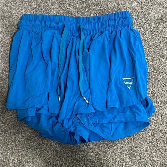 Guess Pants - Guess Women's Athletic Shorts - Blue